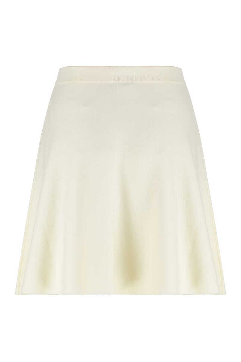 Fuste Max Mara Max Mara Miniskirt Ubalda In Crpe Cotton WHITE Femei (BM 19223001) 2