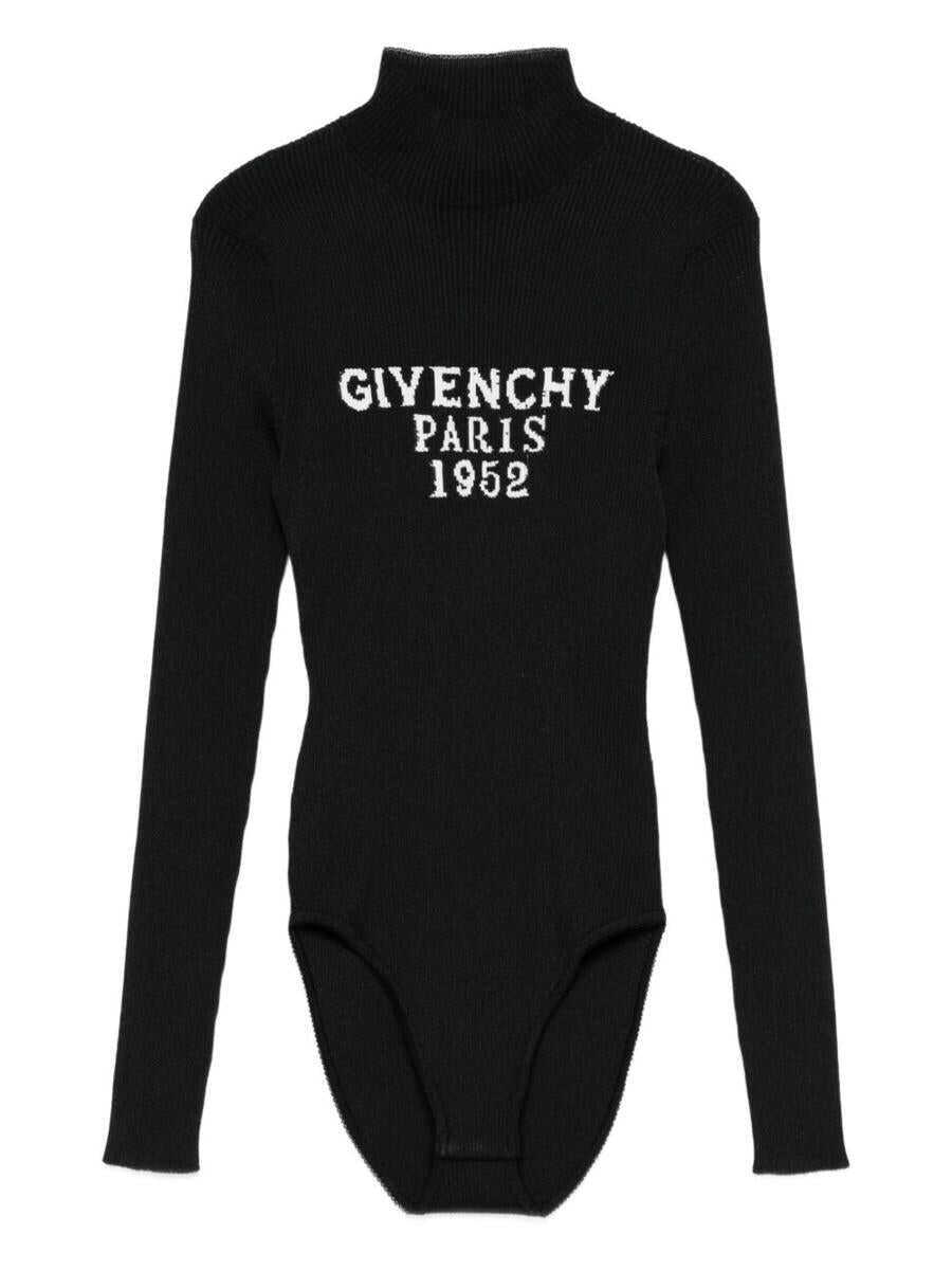 Body-uri Givenchy Givenchy High-Neck Bodysuit Black Femei (BM 19223952) 1