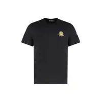 Tricouri Moncler T-Shirt With Mon Duck Logo In Cotton Barbati