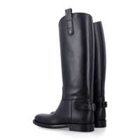 Pantofi cu toc Burberry Dama - Pantofi cu toc Burberry Burberry Leather Cavalier Boots With Buckle Detail Black Femei (BM 19225308) - B-mall.ro