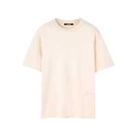 Tricouri 'Le T-Shirt Fino' Beige T-Shirt With Logo Lettering On The Front In Cotton Man Barbati