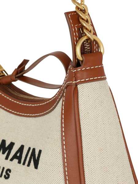 Genti de mana Balmain Balmain B-Army Shoulder Bag Beige Femei (BM 19226004) 4