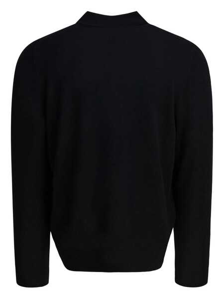 Tricouri Polo Vince Merino wool polo shirt Black Barbati (BM 19226613) 2