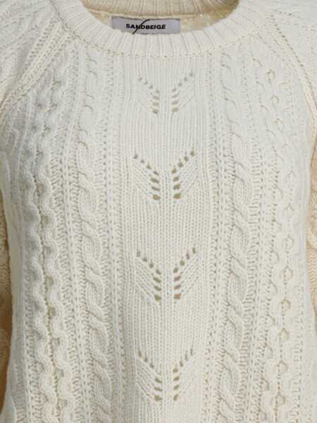 Pulovere casual Sandbeige Knitwear White Femei (BM 19226658) 3