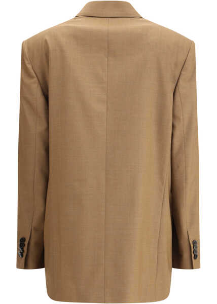 Sacouri Lardini Double-breasted Jacket in pure Virgin Wool 310 Femei (BM 19226705) 2