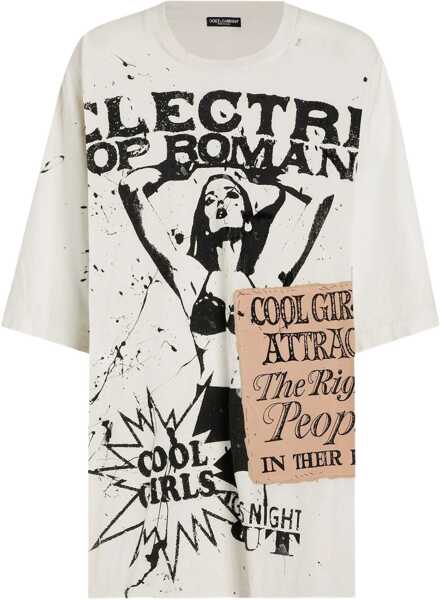Tricouri Dolce & Gabbana Oversized jersey T-shirt VARIANTE ABBINATA Femei (BM 19226762) 1
