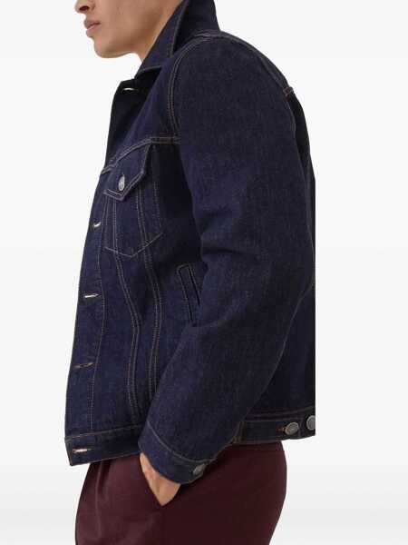 Jachete Brunello Cucinelli Denim Cotton casual Jacket DENIM RAW Barbati (BM 19226774) 4