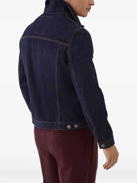 Jachete Brunello Cucinelli Denim Cotton casual Jacket DENIM RAW Barbati (BM 19226774) 5