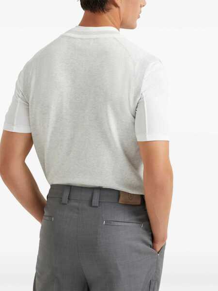 Veste casual Brunello Cucinelli Logo patch Vest NEBBIAPANAMA Barbati (BM 19226780) 3