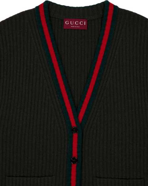 Cardigane Gucci Wool Cardigan Vest PINE GREEN/MC Femei (BM 19226783) 4