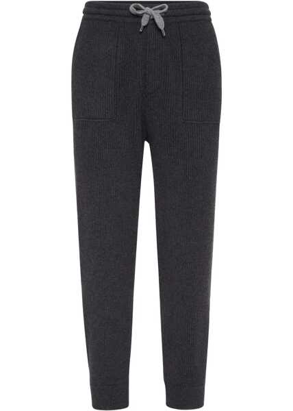 Pantaloni de trening Brunello Cucinelli Travelwear Joggers CARBONEGRIGIO SCURO Barbati (BM 19226804) 1