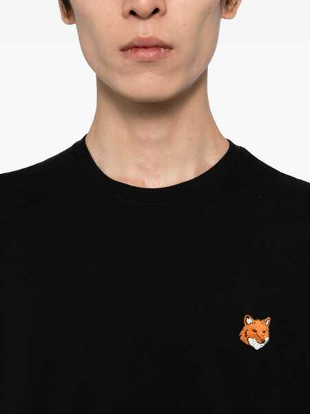Tricouri MAISON KITSUN Fox Head Regular T-shirt BLACK Barbati (BM 19226819) 4