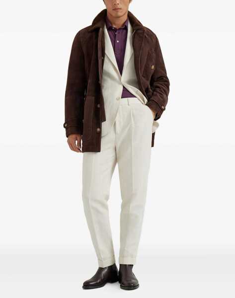 Tricouri Polo Brunello Cucinelli Monochrome Polo Shirt RADICCHIO Barbati (BM 19226840) 2