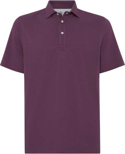 Tricouri Polo Brunello Cucinelli Monochrome Polo Shirt RADICCHIO Barbati (BM 19226840) 1