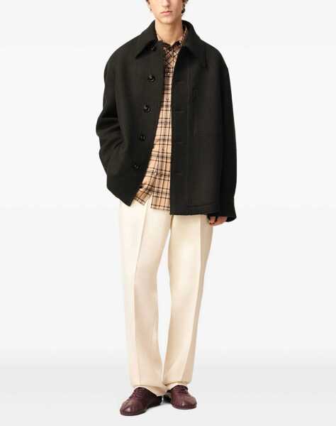 Camasi casual AMI Paris Wool Overshirt ANTHRACITE Barbati (BM 19227077) 4