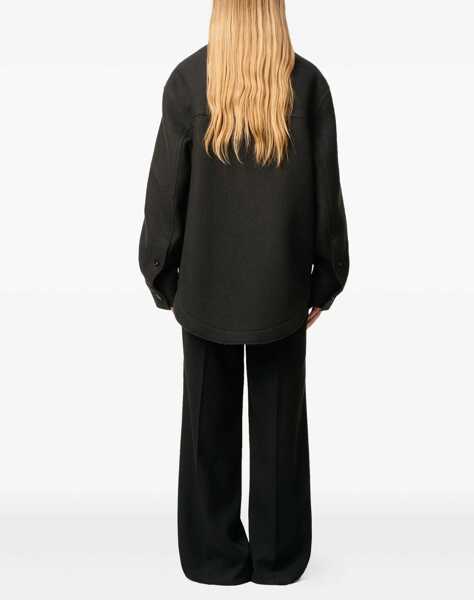 Camasi casual AMI Paris Wool Overshirt ANTHRACITE Barbati (BM 19227077) 5