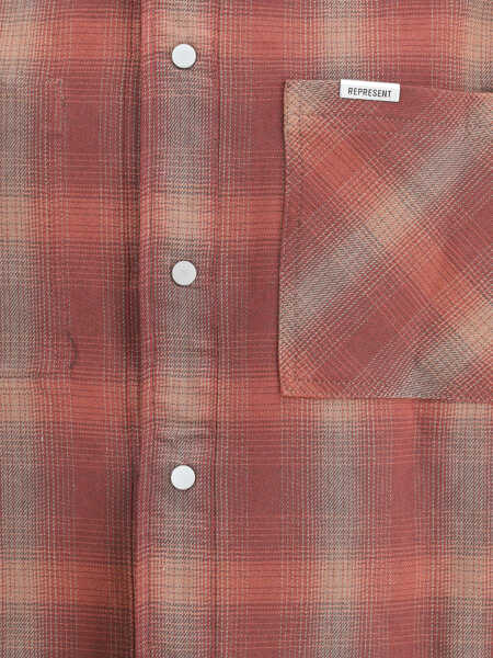 Camasi casual REPRESENT Bonded Reversible Check Shirt NERO Barbati (BM 19227101) 6