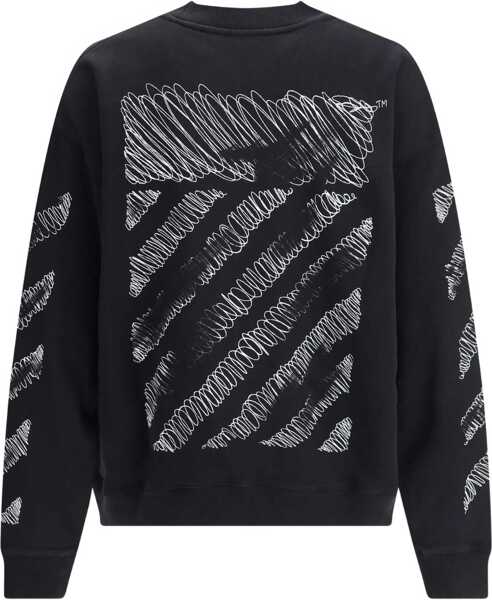 Bluze de trening Off-White Scribble Diag Skate Crewneck BLACK - WHITE Barbati (BM 19227107) 3