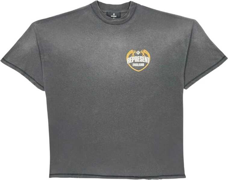 Tricouri REPRESENT Angel Border T-shirt STAINED BLACK Barbati (BM 19227128) 1