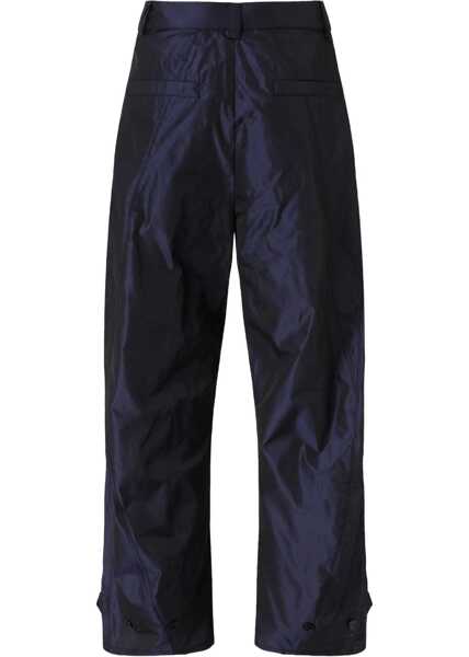 Pantaloni casual Pinko Shiny Taffeta Trousers BLU-NOTTE SENZALUNA Femei (BM 19227146) 2