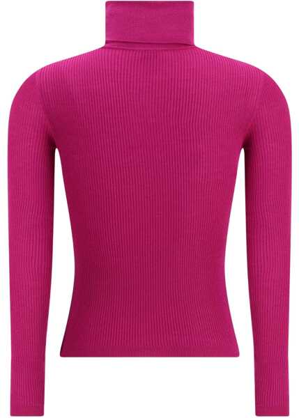 Pulovere casual Saint Laurent Turtleneck Top OLD ROSE Femei (BM 19227155) 2