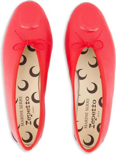 Balerini MARINE SERRE Ballerina Lilouh Marine Serre X Repetto RED Femei (BM 19227278) 4