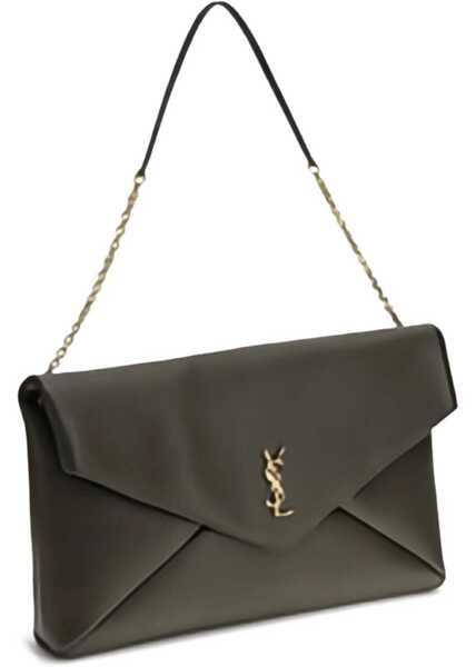 Genti de umar Saint Laurent Clutch Bag Envelope Cassandre Xxl BROWN Femei (BM 19227293) 2