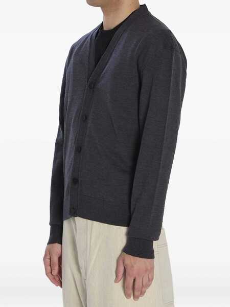 Cardigane JACQUEMUS V-neck Merino Wool Cardigan DARK GREY Barbati (BM 19227332) 2