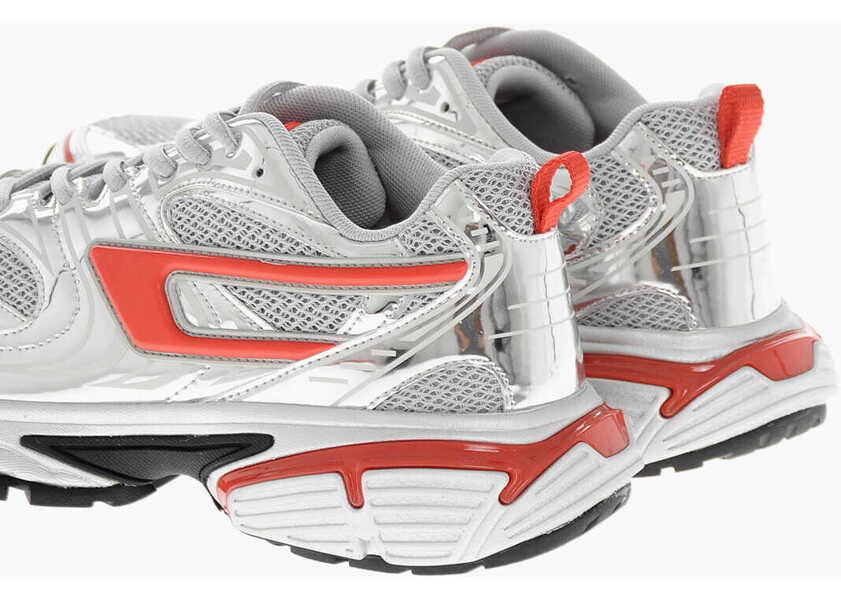 Sneakers Diesel Lam Leather Serendipity Low-Top Sneakers Silver Barbati (BM 19227437) 2