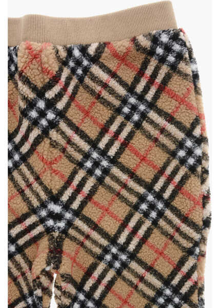 Pantaloni casual Burberry Kids Casual Fleece Pants With Iconic Motif Brown Baieti (BM 19227449) 2