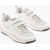 Diesel Leather Sneakers Ukiyo With Laces And Velcro Closure White