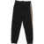 Burberry Kids Brushed Cotton Nolen Joggers With Checked Side Band Black