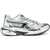 Diesel Lam&egrave; Leather Serendipity Low-Top Sneakers Silver