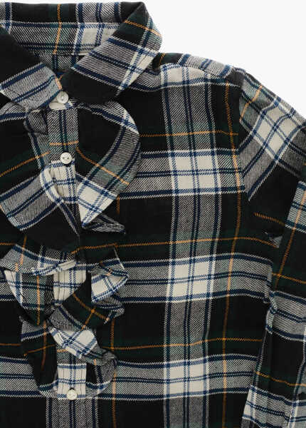 Camasi Ralph Lauren Checked Shirt With Ruffled Multicolor Baieti (BM 19227545) 2