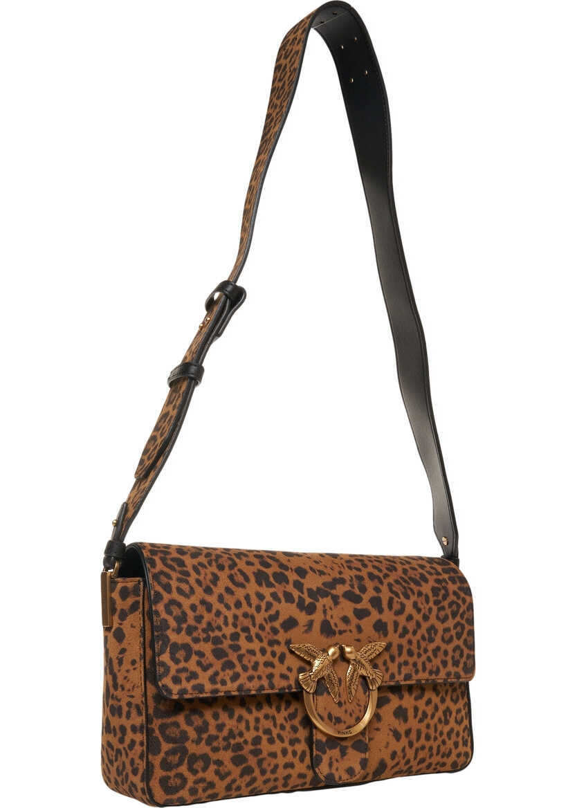 Genti de umar Pinko Shoulder bag Love One Slouchy Brown Femei (BM 19227614) 3