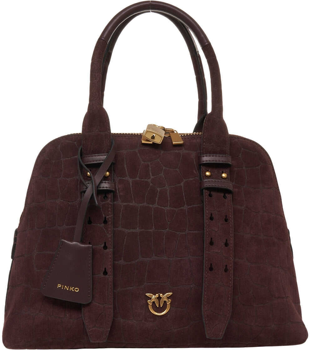 Genti de mana Pinko Suede handbag Escape Red Femei (BM 19227617) 2