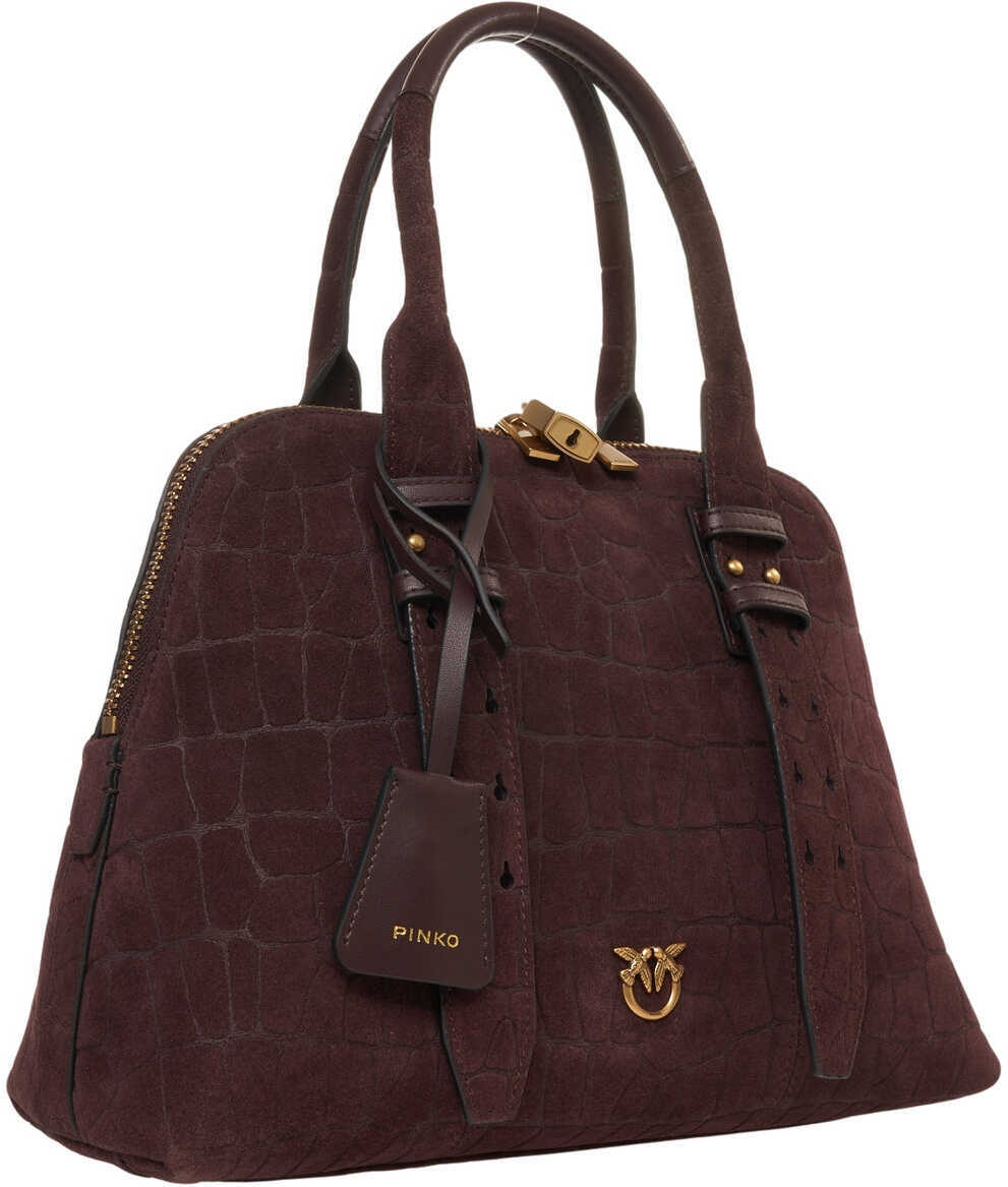 Genti de mana Pinko Suede handbag Escape Red Femei (BM 19227617) 3