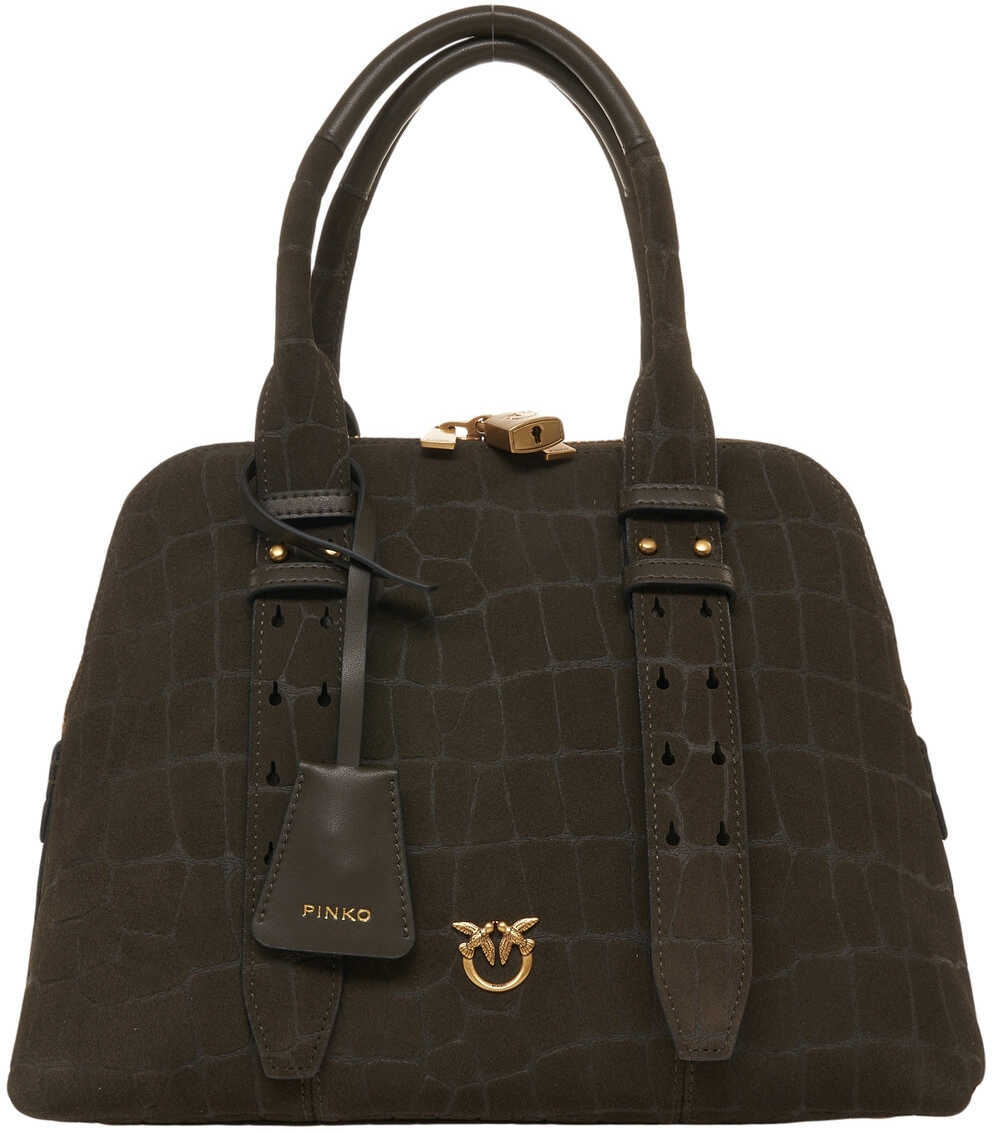 Genti de mana Pinko Suede handbag Escape Olive Femei (BM 19227617) 2