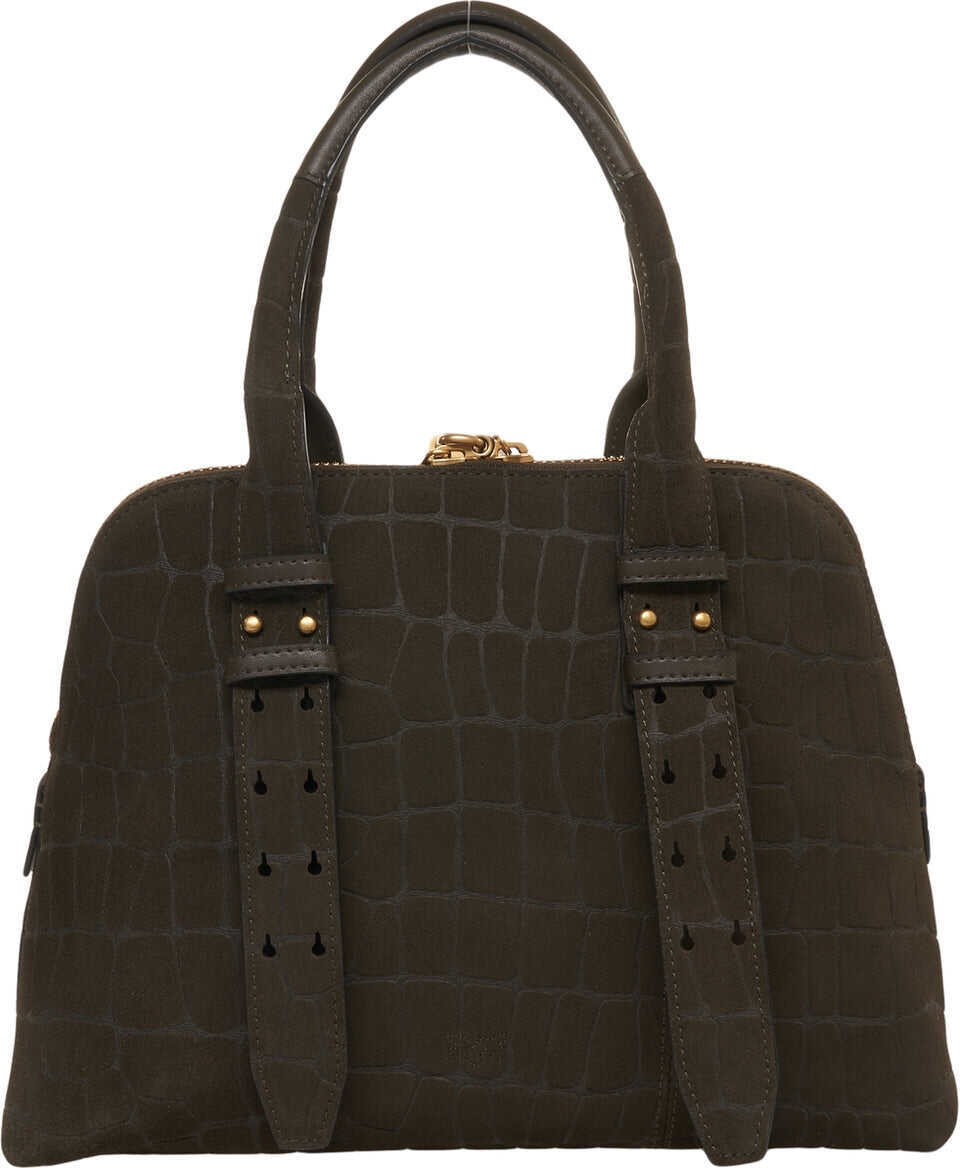 Genti de mana Pinko Suede handbag Escape Olive Femei (BM 19227617) 4
