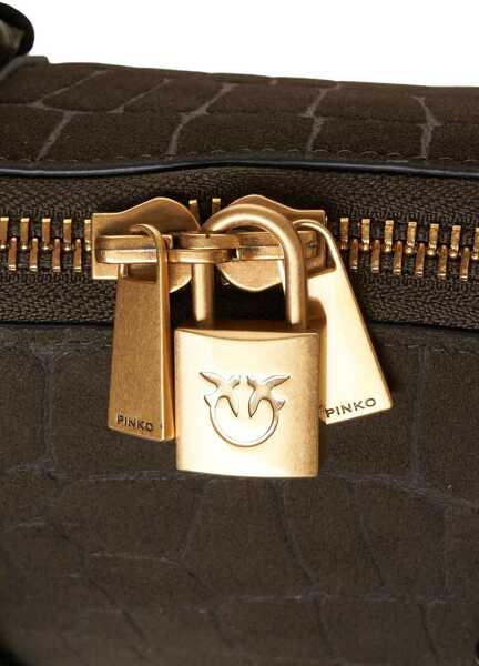 Genti de mana Pinko Suede handbag Escape Olive Femei (BM 19227617) 5