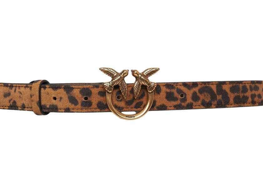 Curele Pinko Belt with animal print Brown Femei (BM 19227626) 3