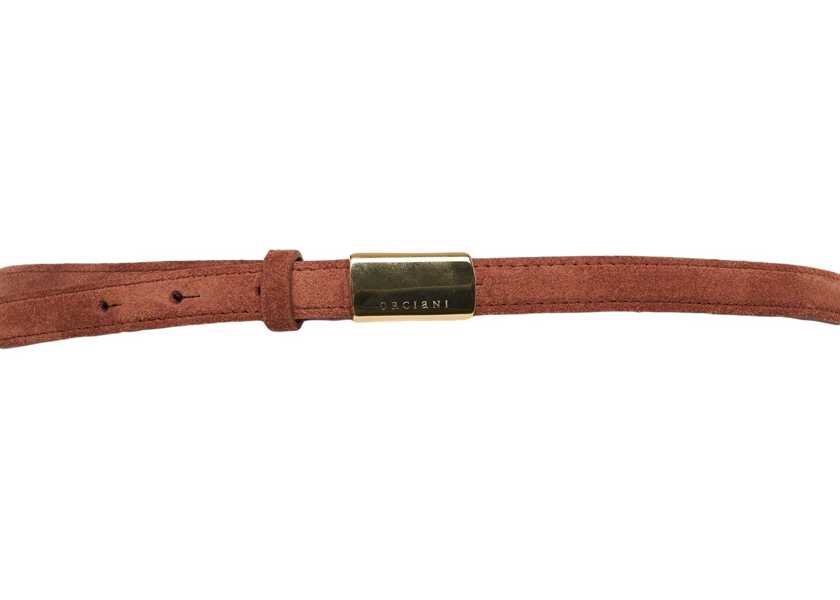 Curele Orciani Suede belt Brown Femei (BM 19227635) 3