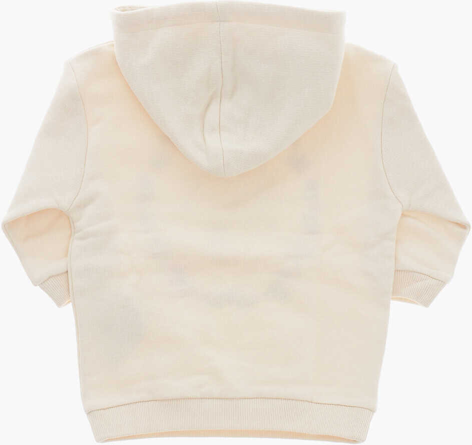 Bluze de trening Gucci Floral-Motif Cotton Hoodie Beige Baieti (BM 19227740) 3