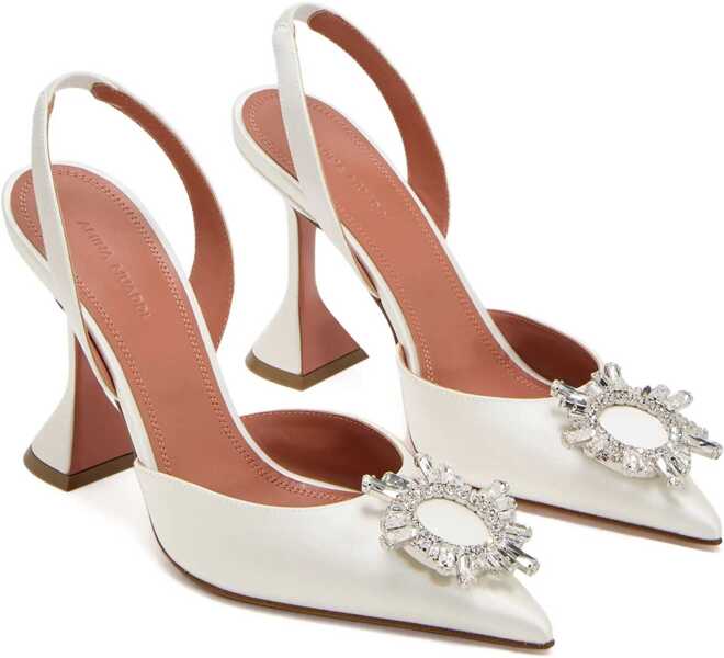 Pantofi cu toc AMINA MUADDI Begum Pumps IVORY Femei (BM 19227809) 2