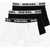 Diesel 3 Pack Stretch Cotton Boxers With Logoed Band White