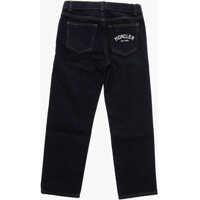 Blugi drepti pentru Baieti - Blugi drepti Moncler Stretch Denim Jeans With Visible Stitching Blue Baieti (BM 19227890) - B-mall.ro
