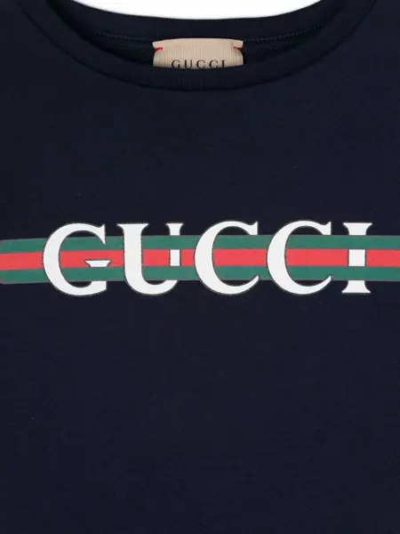 Tricouri Gucci Maxi Logo Printed Crew-Neck T-Shirt Red Baieti (BM 19227893) 3