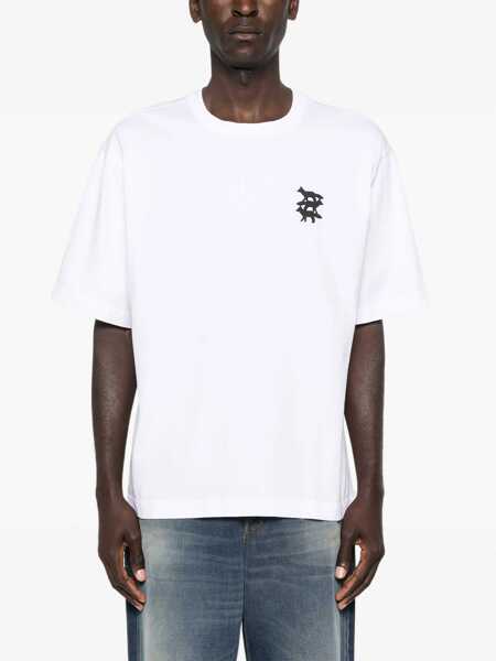 Tricouri MAISON KITSUN Stunt Fox Oversize T-shirt WHITE Barbati (BM 19227938) 3