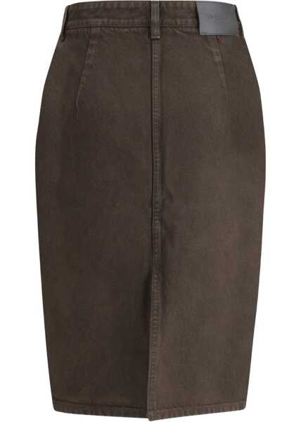 Fuste Saint Laurent Denim Pencil Skirt GOLD Femei (BM 19227956) 2