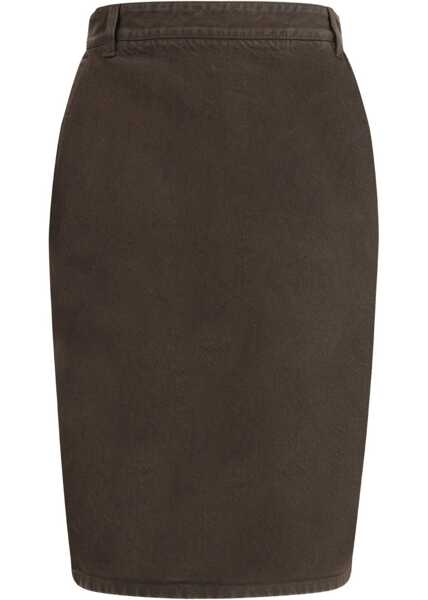 Fuste Saint Laurent Denim Pencil Skirt GOLD Femei (BM 19227956) 1